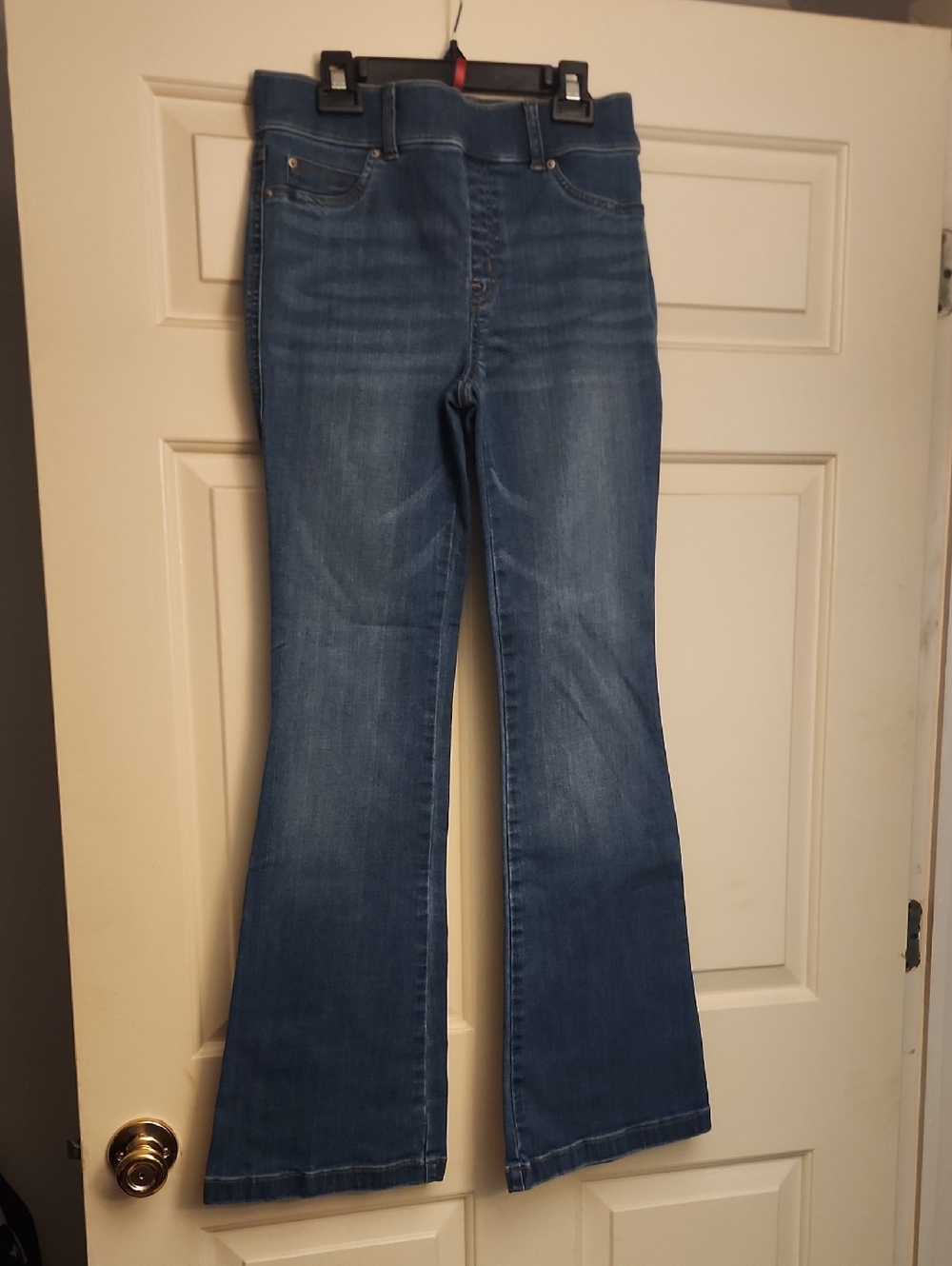 SPANX Women's Mid Blue Flare Jeans